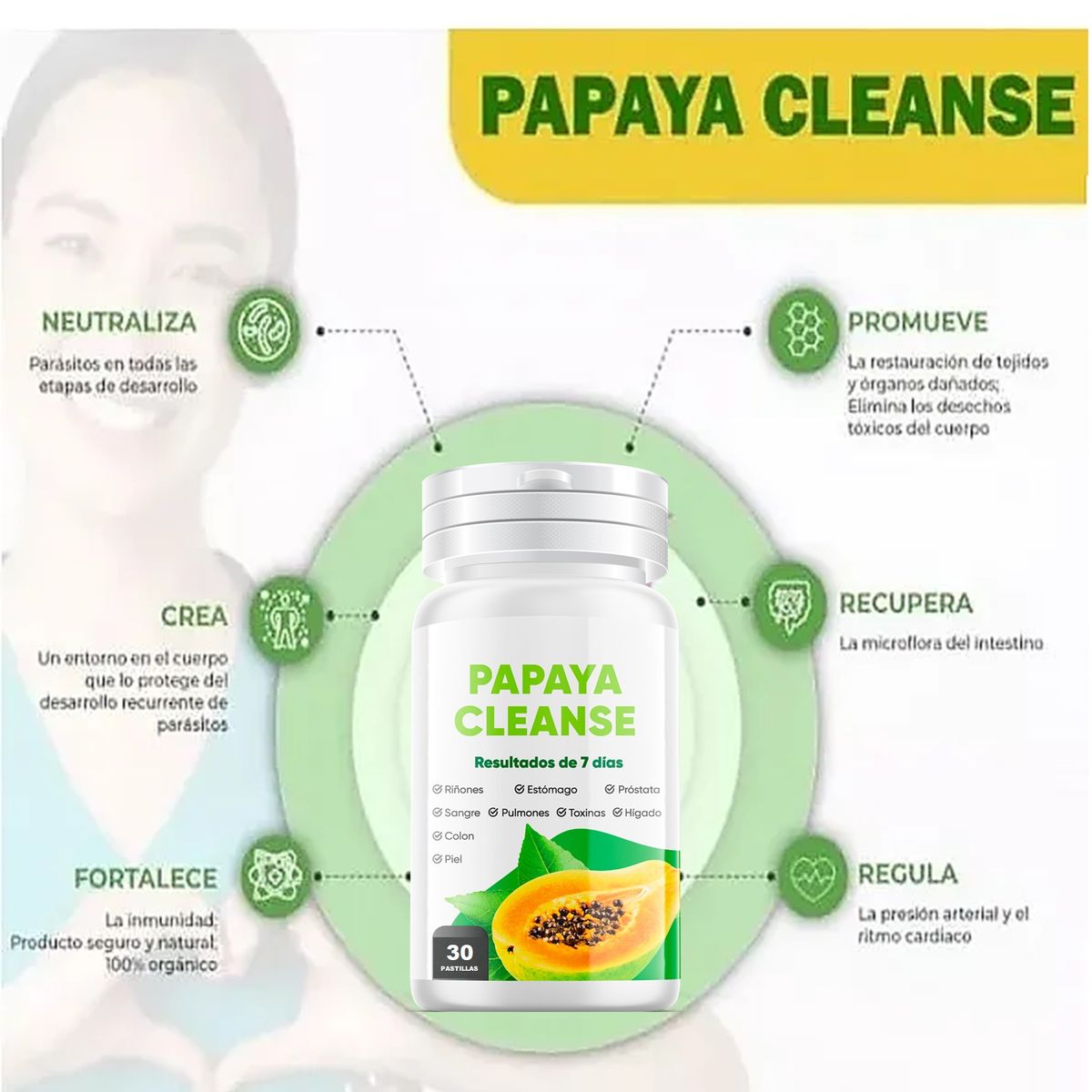 GENERICO - PAPAYA CLEANSE MEJORA TU ESTILO DE VIDA LIMPIA TU CUERPO