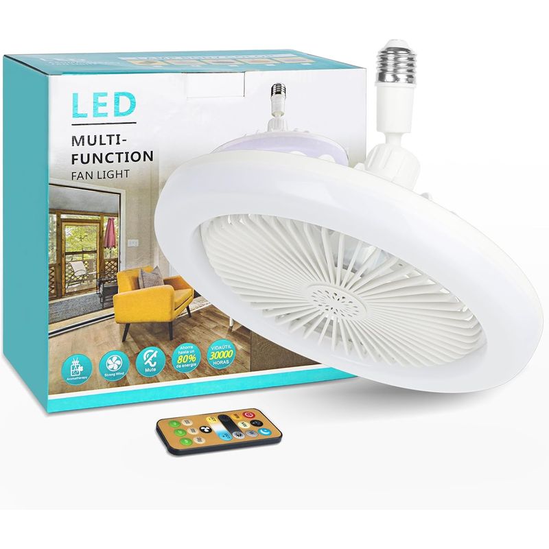 VENTILO - Ventilador Bombillo Lampara Con Control Remoto