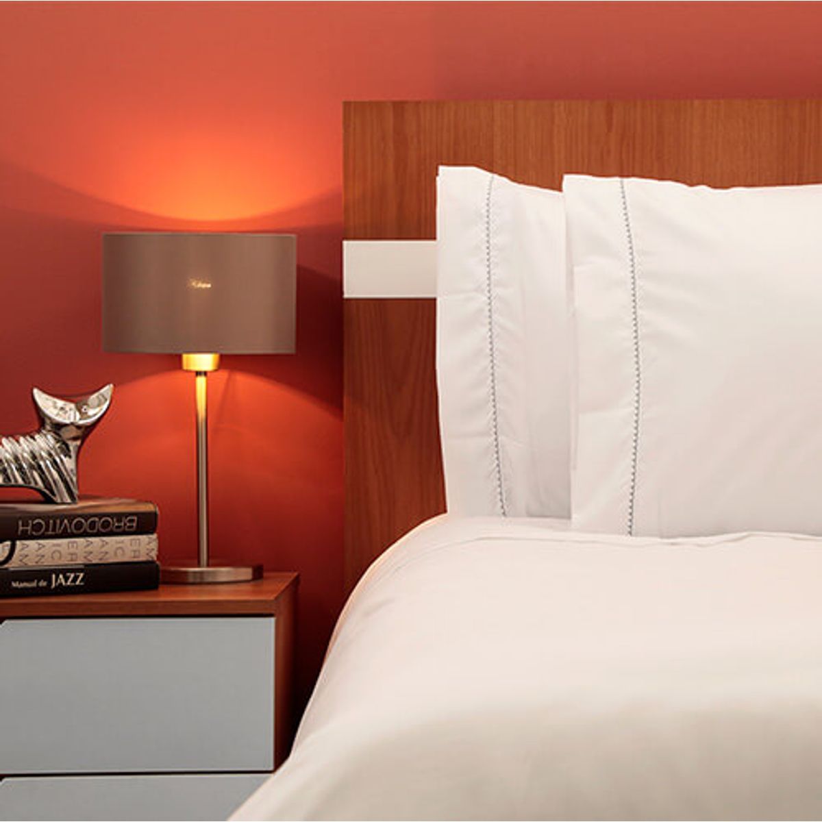 LILE - Juego de Sábanas Algodón Blanco 200 hilos