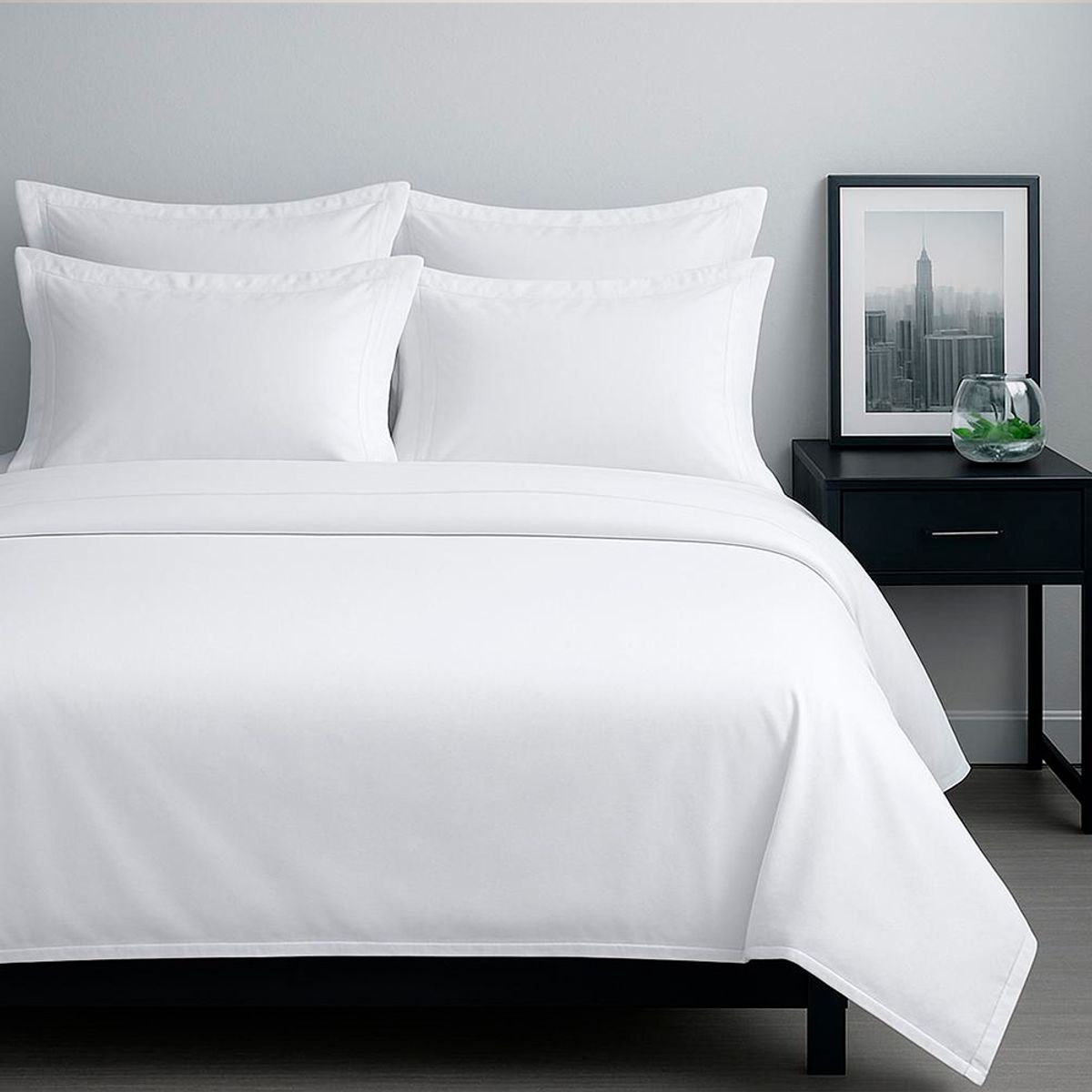 LILE - Juego de Sábanas Blancas