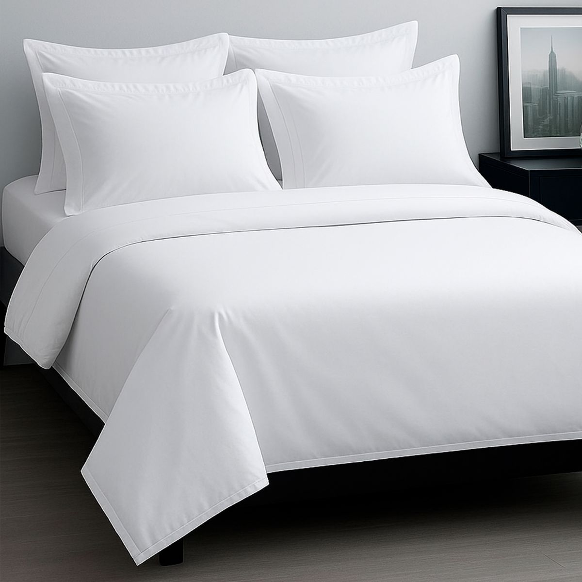 LILE - Juego de Sábanas Blancas