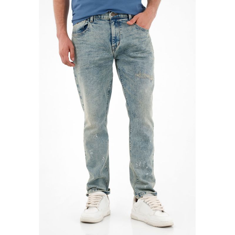 TENNIS - Jean Nudy tono claro froster azul para hombre