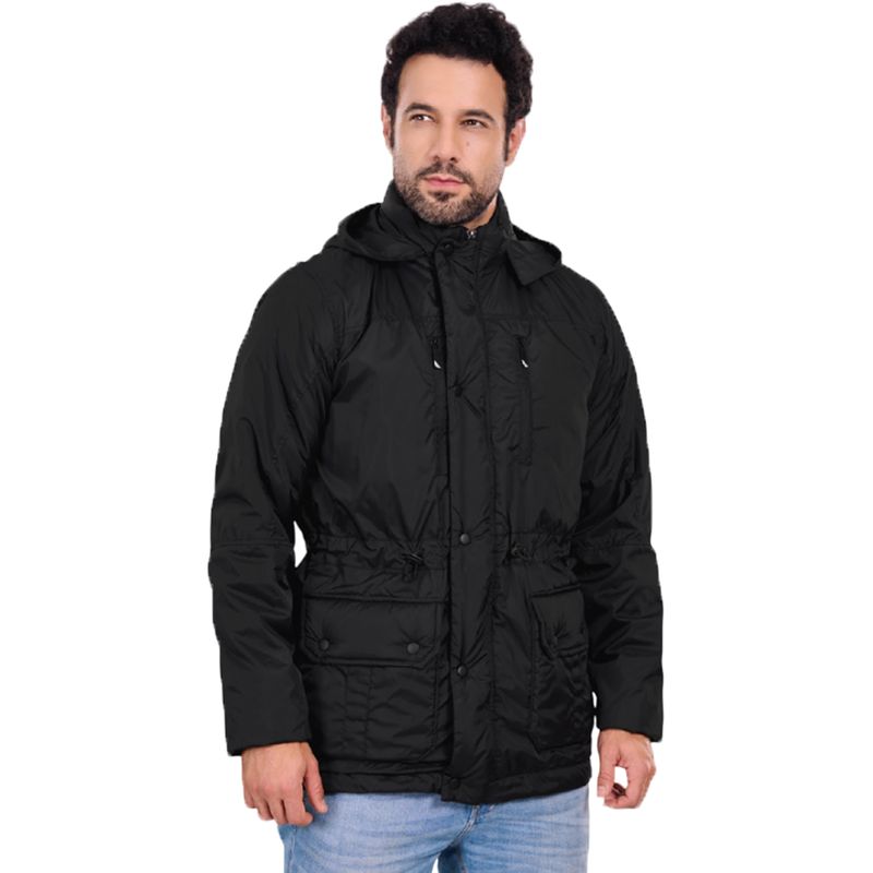 GENERICO - Chaqueta Hombre Abrigo Ligero Impermeable Acolchada Semi Gabán Ovejera