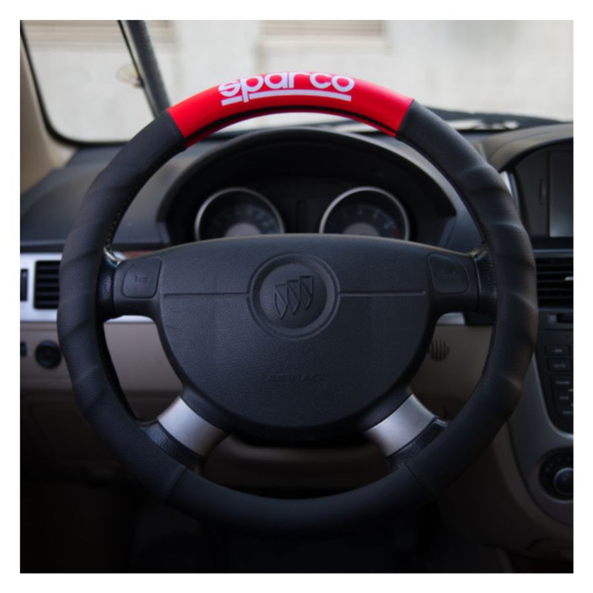 SPARCO - Funda Cubre Volante + Cubre Cinturon Rojo Sparco SPC1111KRD