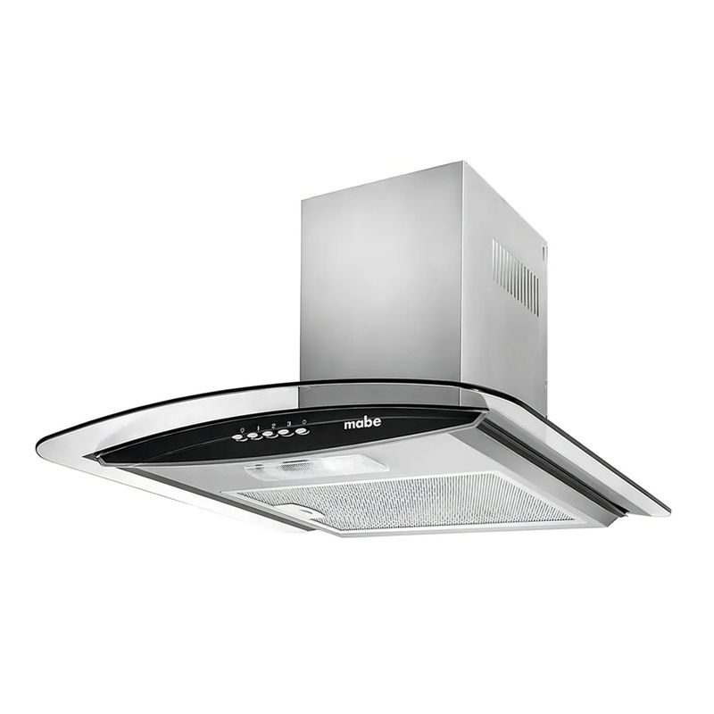 MABE - Campana De Pared 60 Cm Vidrio Curvo Mabe Acero Inoxidable