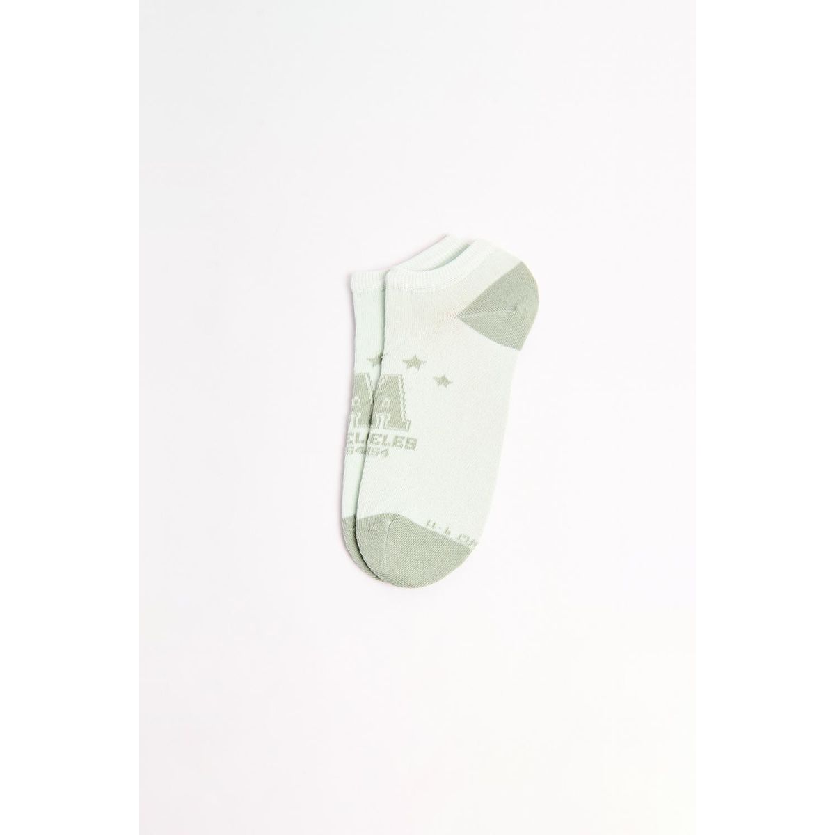 KOAJ - KOAJ Medias en algodón unicolores tobilleras con arte colle Mujer