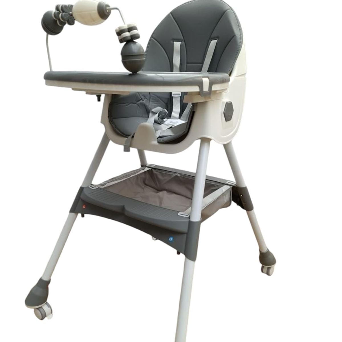 GENERICO - Silla Comedor Mecedora De Bebe Reclinable Plegable Ruedas