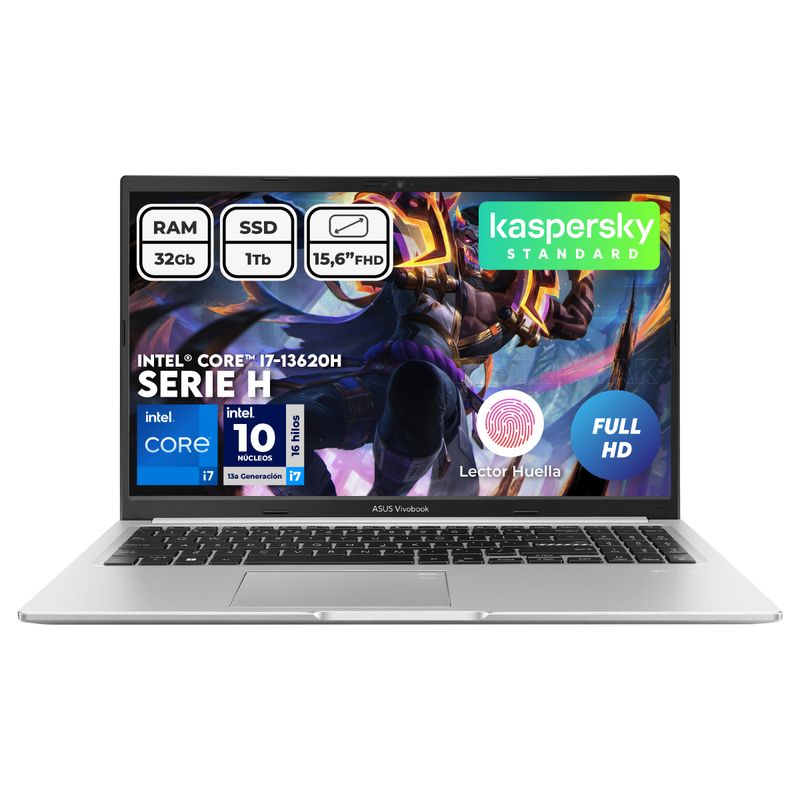 ASUS - Portátil Asus Intel Core I7 13620h Ram 32Gb Ssd 1 Tera Fhd Computador Portátil