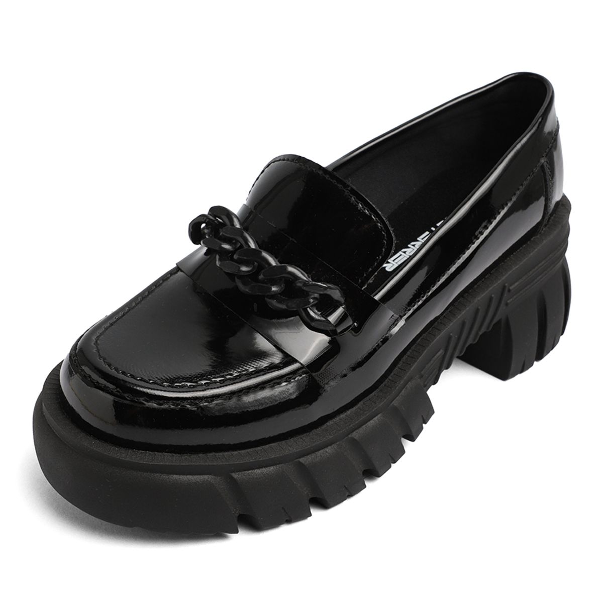 SEVENTEEN - MOCASIN NEGRO CHAROL CON HERRAHE NEGRO SEVENTEEN MIA