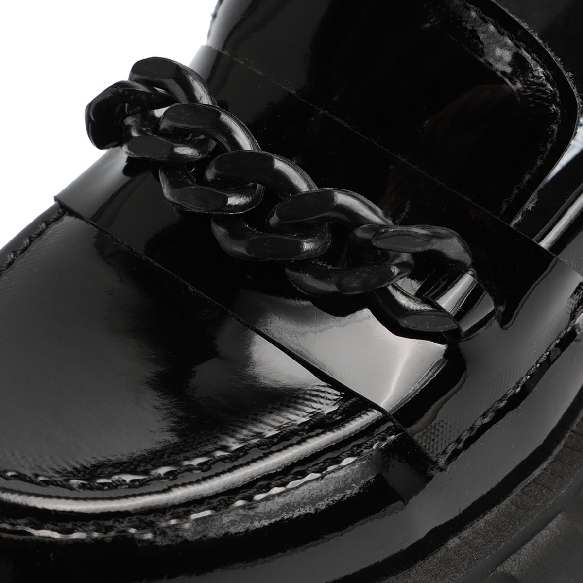 SEVENTEEN - MOCASIN NEGRO CHAROL CON HERRAHE NEGRO SEVENTEEN MIA