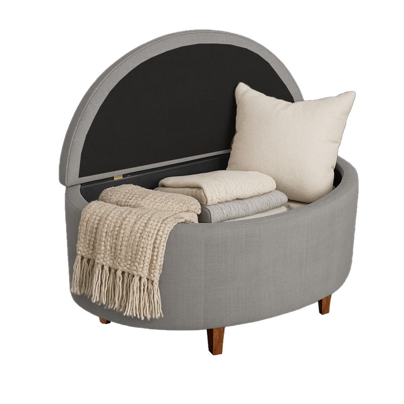 DKO DESIGN - Puff Media Luna  (42x100x40) gris