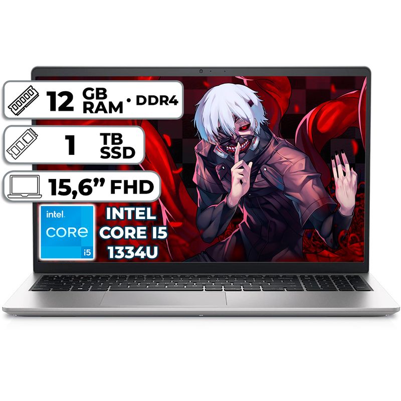 DELL - PORTÁTIL DELL INSPIRON 3530 INTEL CORE I5 1334U 1TB SSD 12GB RAM 15,6" FHD PLATINUM SILVER