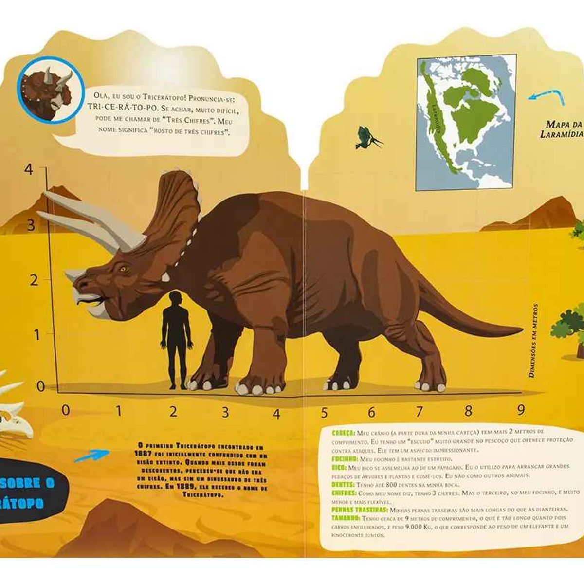 LEGO - Libro Didáctico Infantil Tricerátopos Lexus Para Niños