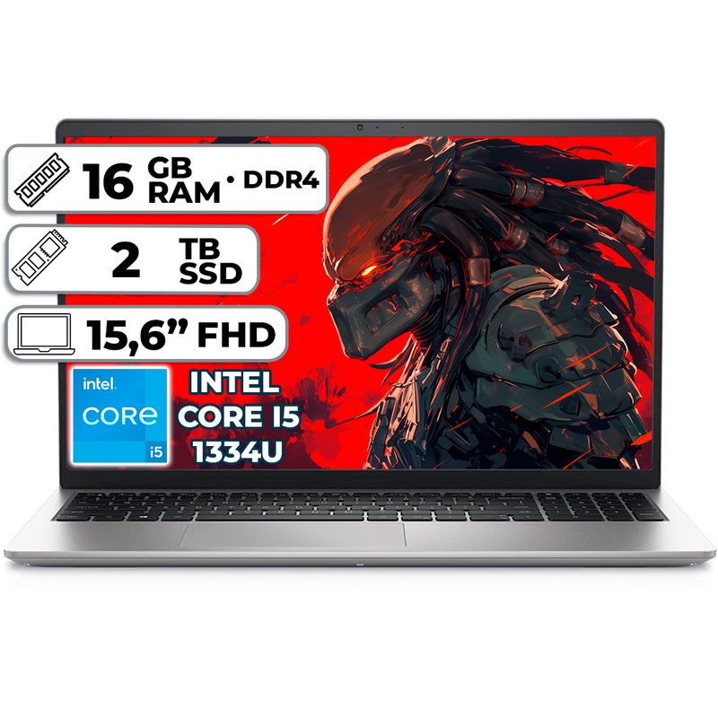 DELL - PORTÁTIL DELL INSPIRON 3530 INTEL CORE I5 1334U 2TB SSD 16GB RAM 15,6" FHD PLATINUM SILVER