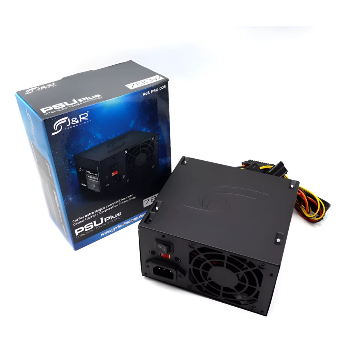 J&R - FUENTE DE PODER J&R PSU-008 780W ULTRA SILENT 20+4 PINES