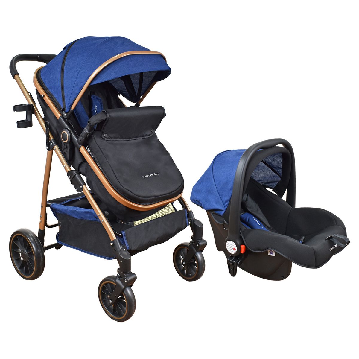 HAPPY BABY - Coche Bebe Travel system Welly Happy Baby Azul