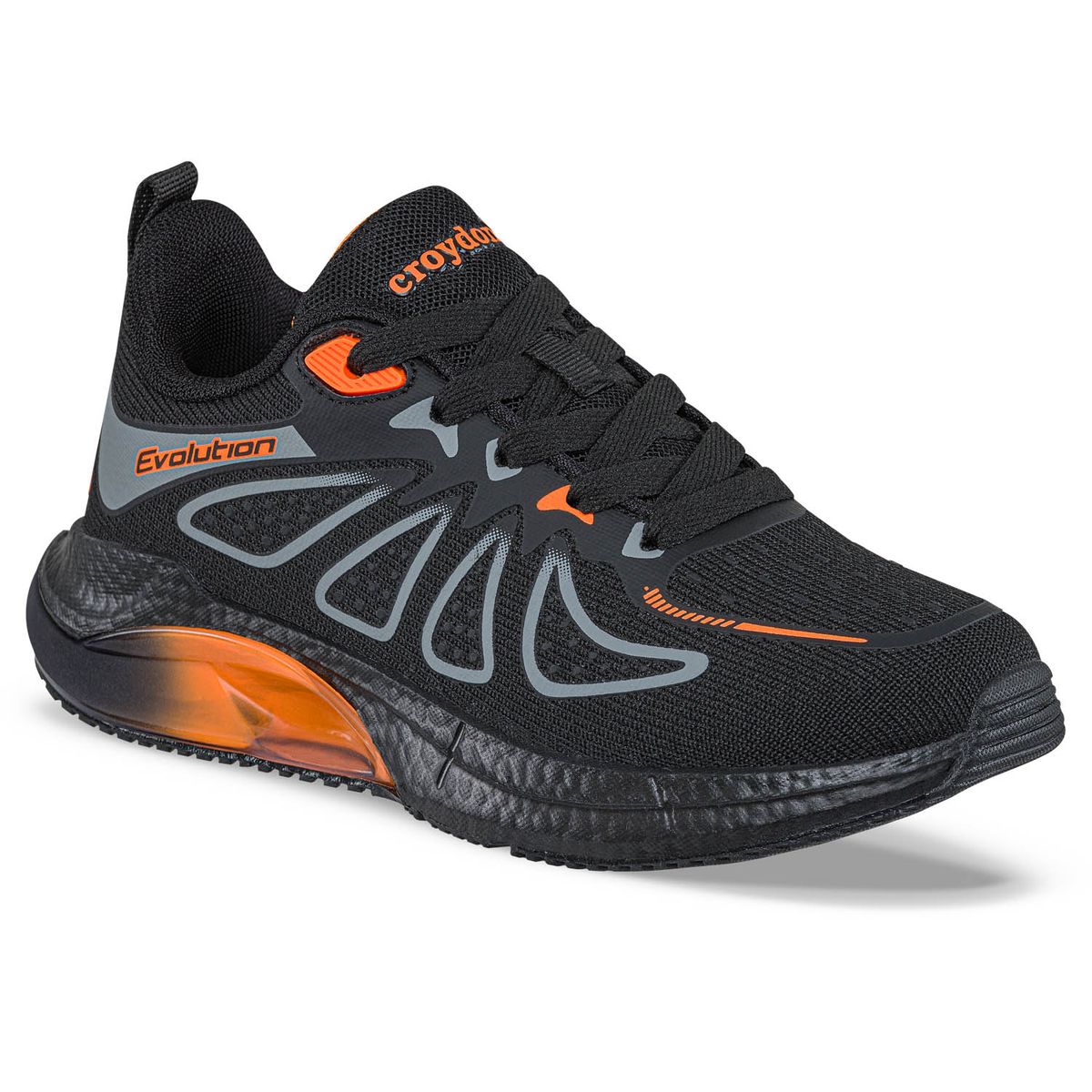 CROYDON - Tenis Running Lurven Negro Croydon para Niño