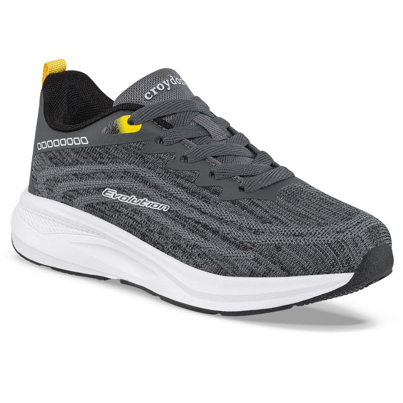 CROYDON - Tenis Running Vixler Gris-Ama para Niño Croydon