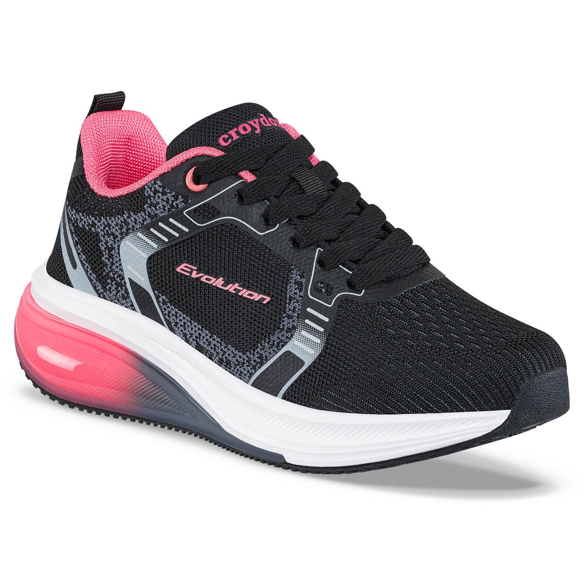 CROYDON - Tenis Running Dramon Negro Croydon para Niña