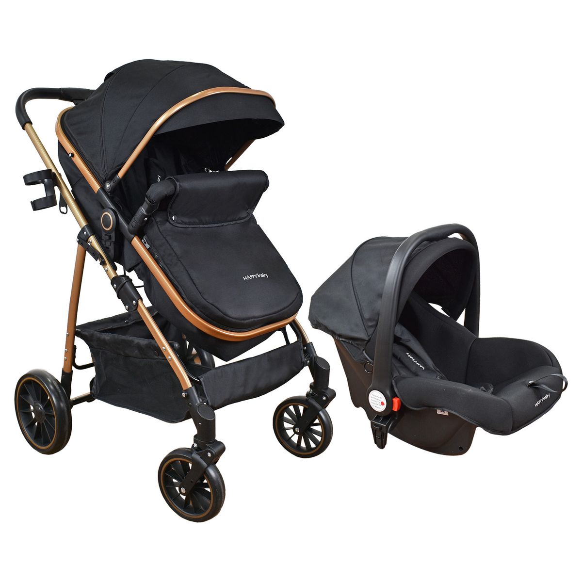 HAPPY BABY - Coche Bebe Travel system Welly Happy Baby Negro