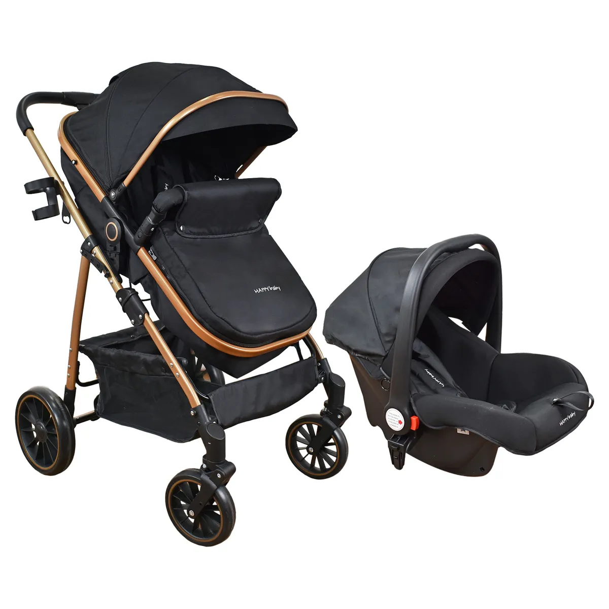 HAPPY BABY - Coche Bebe Travel system Welly Happy Baby Negro