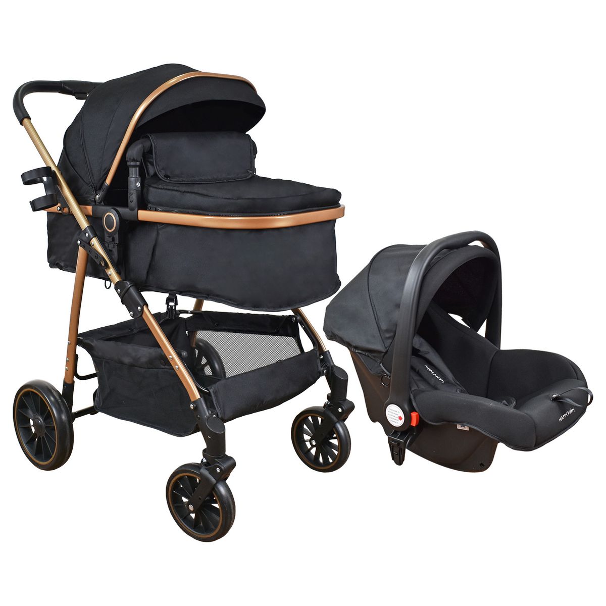 HAPPY BABY - Coche Bebe Travel system Welly Happy Baby Negro
