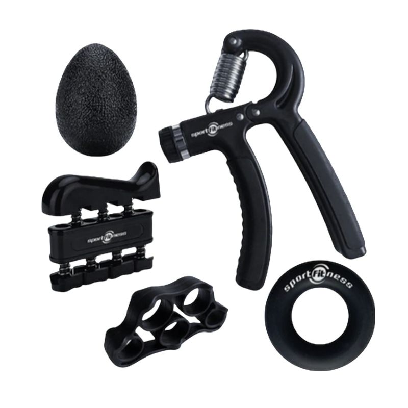 SPORTFITNESS - Kit Hand Grips X5 Ejercicio Para Muñeca Mano Y Antebrazo