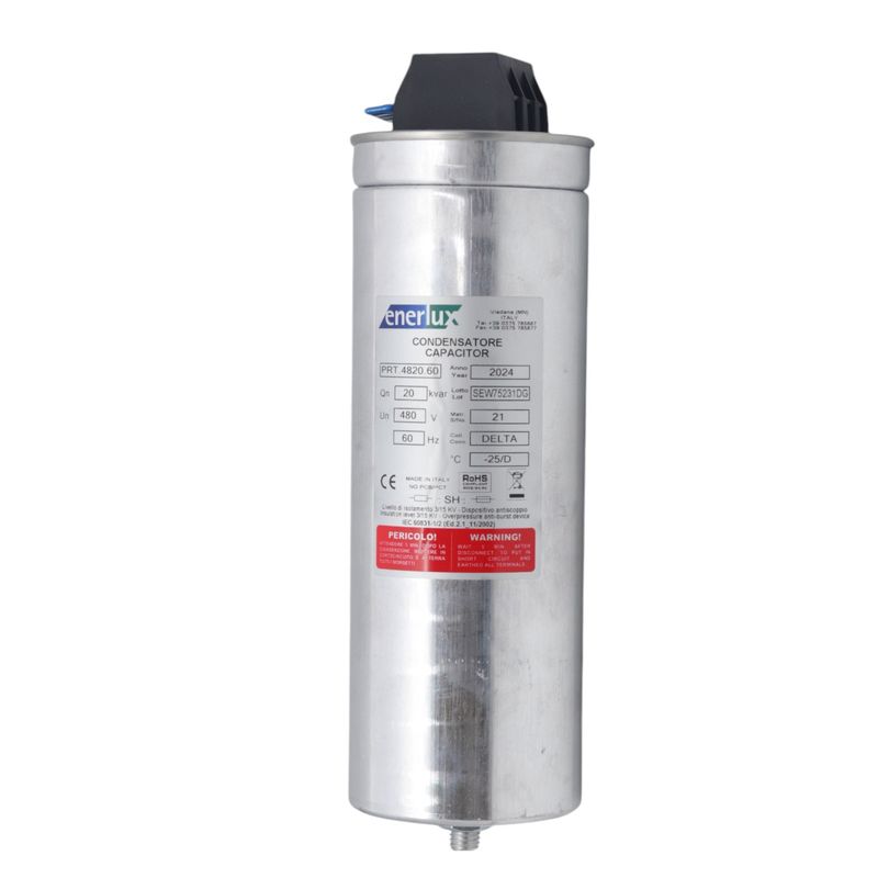 ENERLUX - Condensador Trifásico 20 KVAr 480 VAC Enerlux PRT4820.60