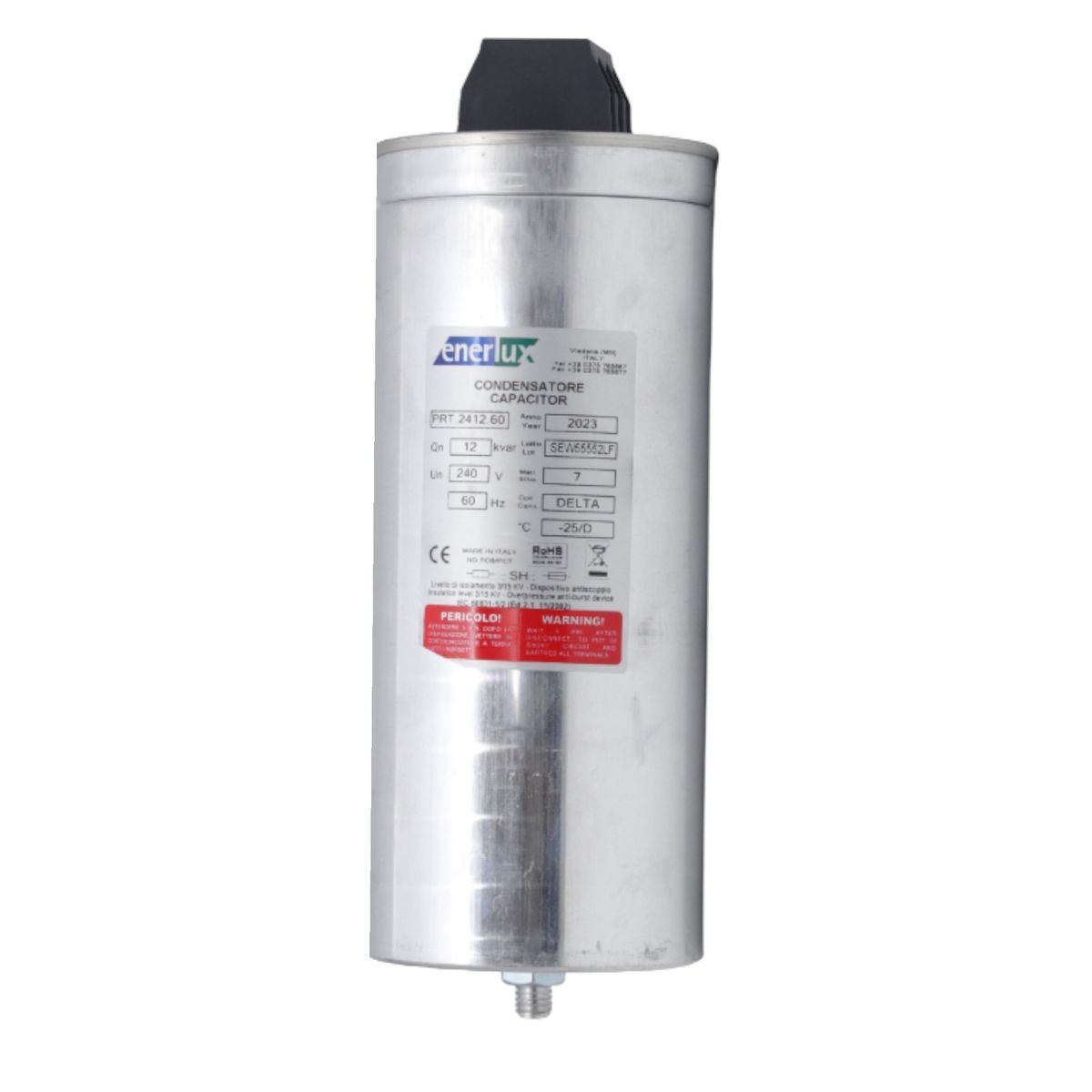 ENERLUX - Condensador Trifásico 220V 10KVAr  Enerlux PRT.2412.60