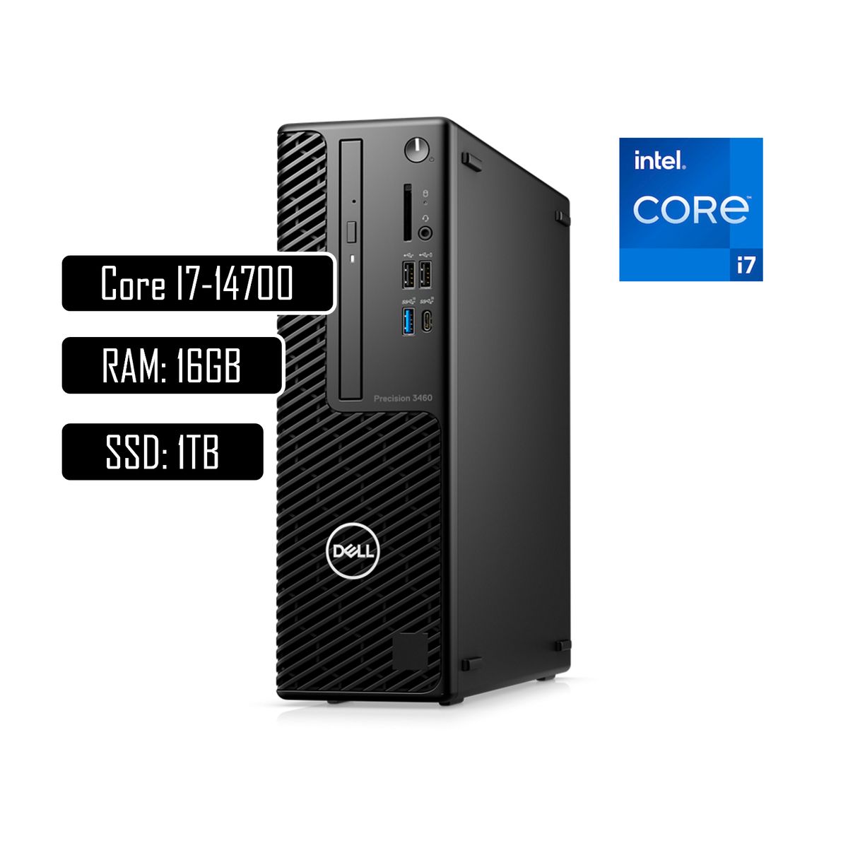 DELL - PC Dell Precision Intel Core i7-14700 RAM 16GB 512GB SSD Windows 11pro