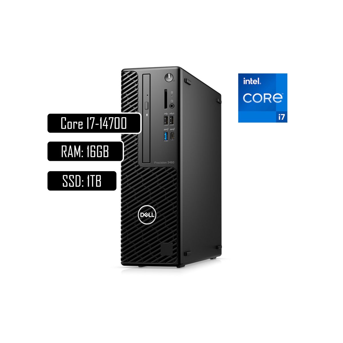 DELL - PC Dell Precision Intel Core i7-14700 RAM 16GB 512GB SSD Windows 11pro