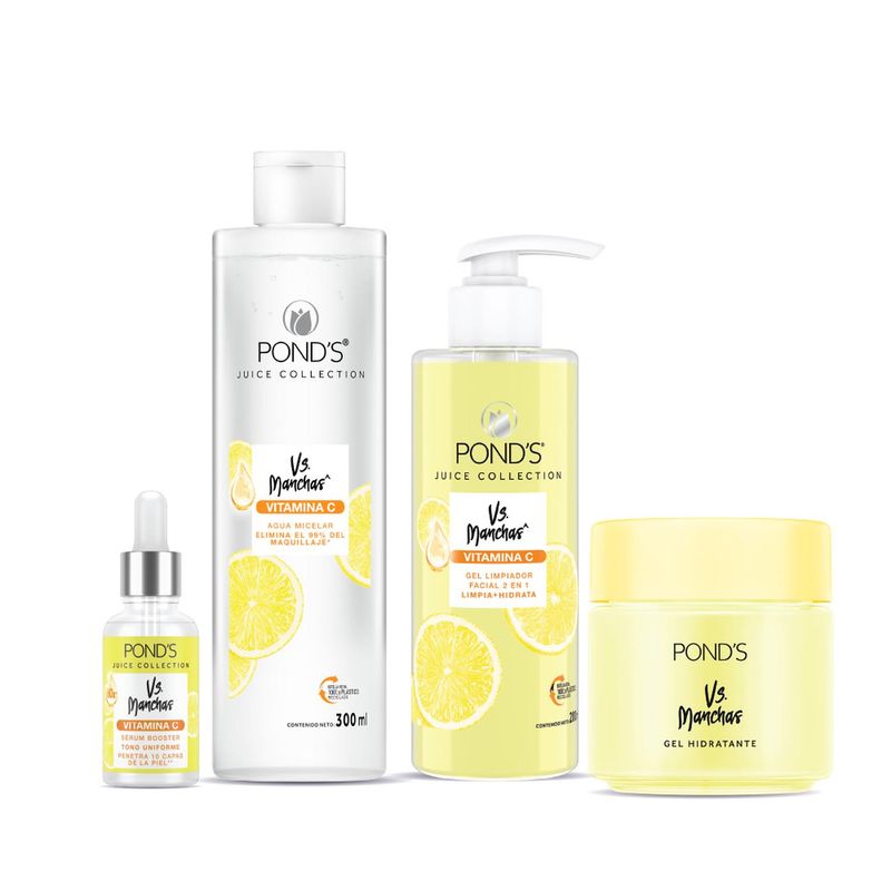 PONDS - Kit 4 Piezas Ponds Vitamina C Rutina AntiManchas