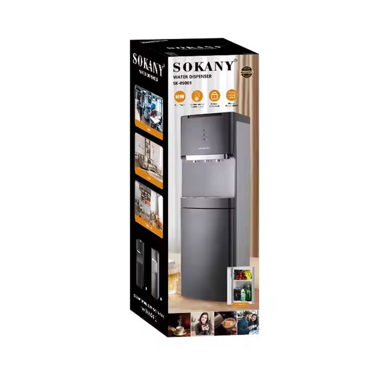 SOKANY - Dispensador Refrigeración De Agua Con Nevera Botellón Frio Caliente
