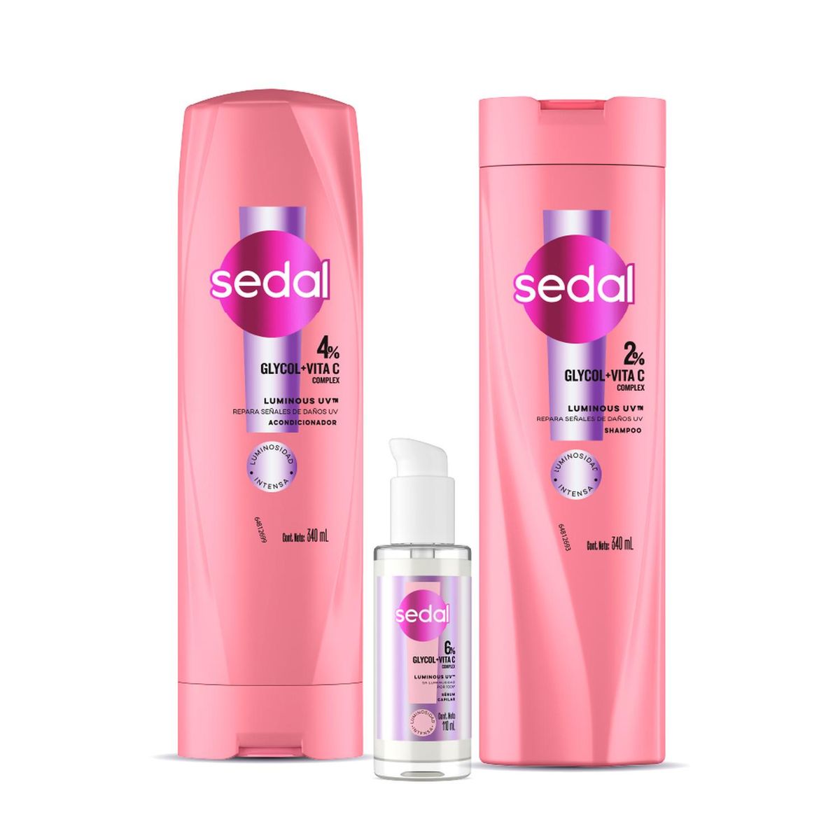 SEDAL - Shampoo + Acondicionador + Serum Sedal Glycol UV