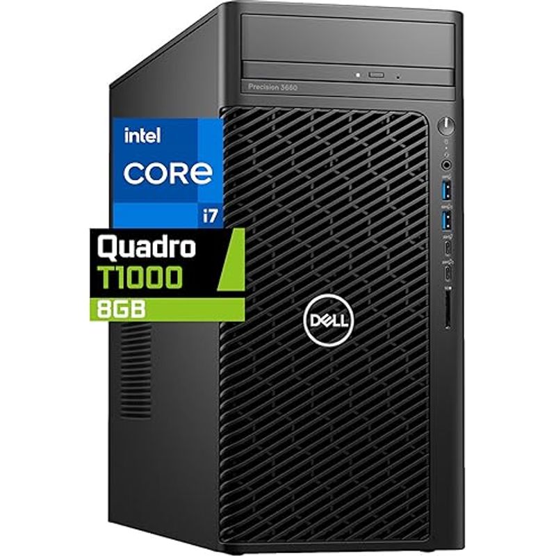 DELL - Precision 3680 Torre Intel Core i7-14700 14th RAM 16GB SSD 1TB NVIDIA 8GB WIN11