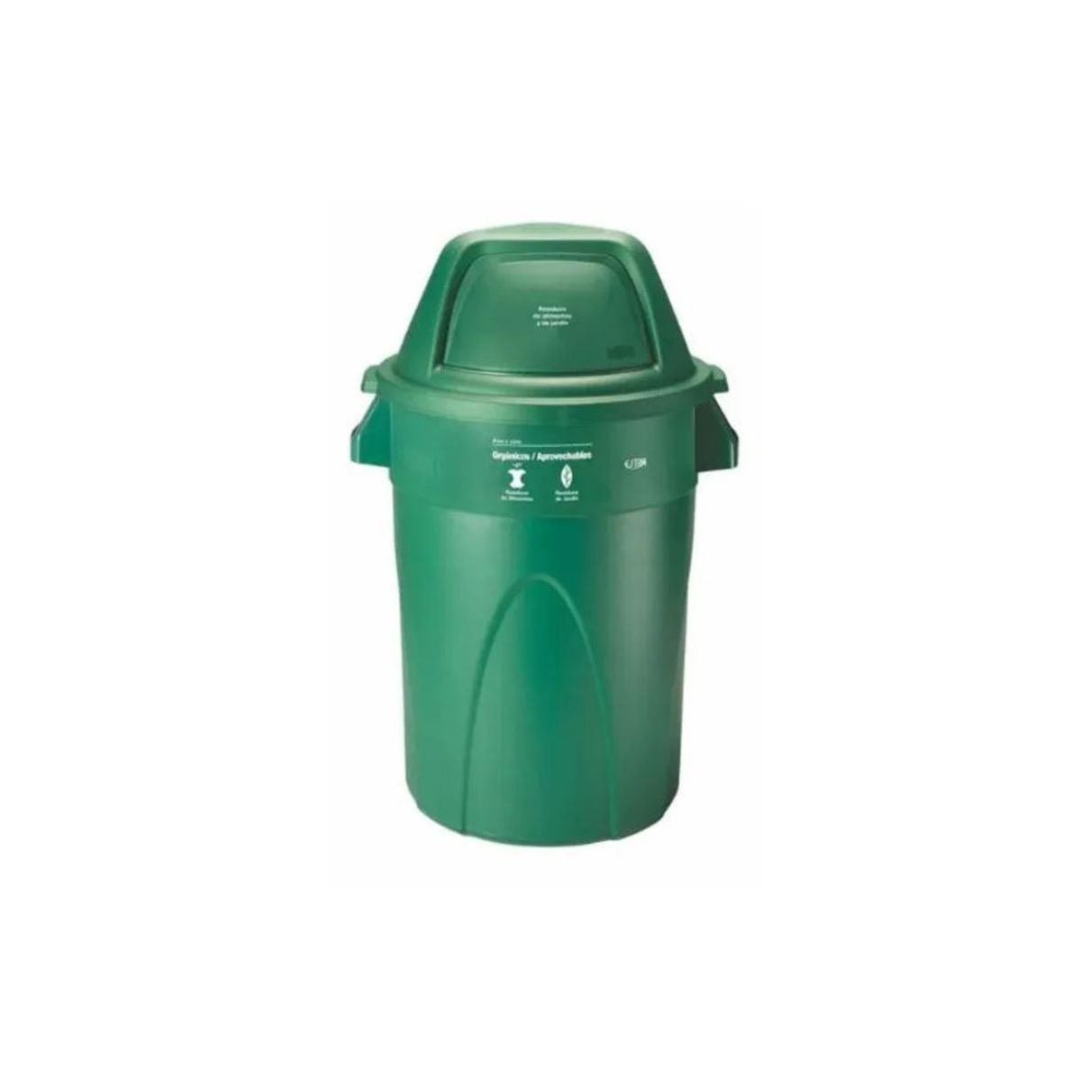 ESTRA - Estra Contenedor Elite Tapa Domo 121 Litros Verde Marcado