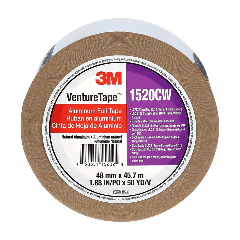 3M - Cinta de aluminio 3M Venture Tape 1520CW 48mmx457m x24