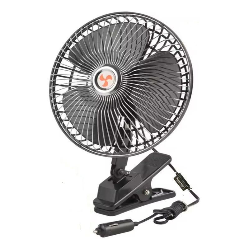 GENERICO - Ventilador Para Carro Con Pinza Portátil Giratorio 6