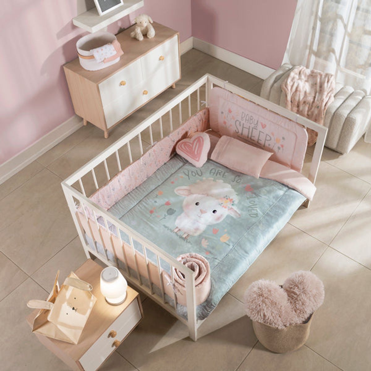 VIANNEY - Edredón Baby Sheep Talla Cuna - Vianney