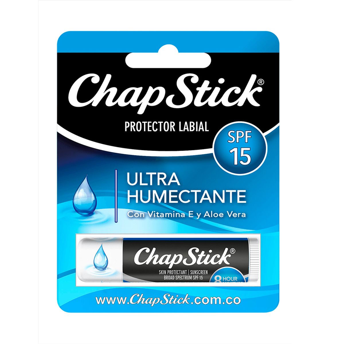 CHAPSTICK - Chapstick Ultra Humectante con Vitamina E & Aloe Vera
