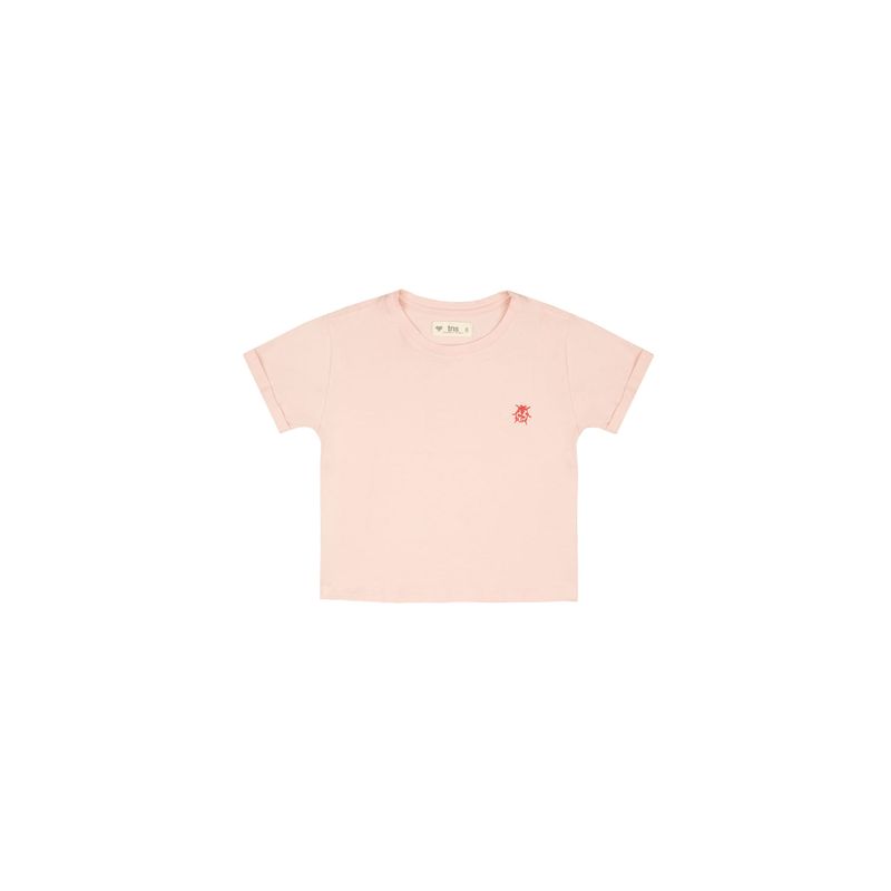 TENNIS - Camiseta básica rosada para niña