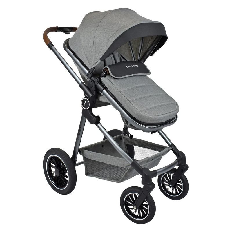 PREMIUM BABY - Coche Para Bebé Moises de Lujo Abby Premium Baby Gris