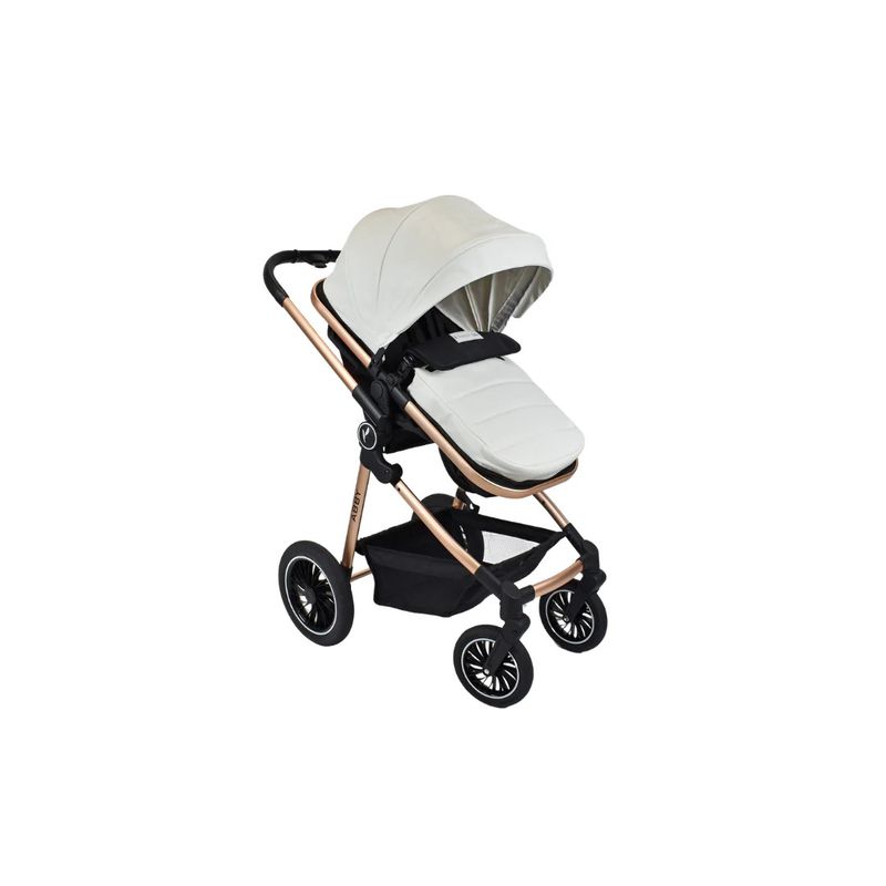 PREMIUM BABY - Coche Para Bebé Moises de Lujo Abby Premium Baby Blanco