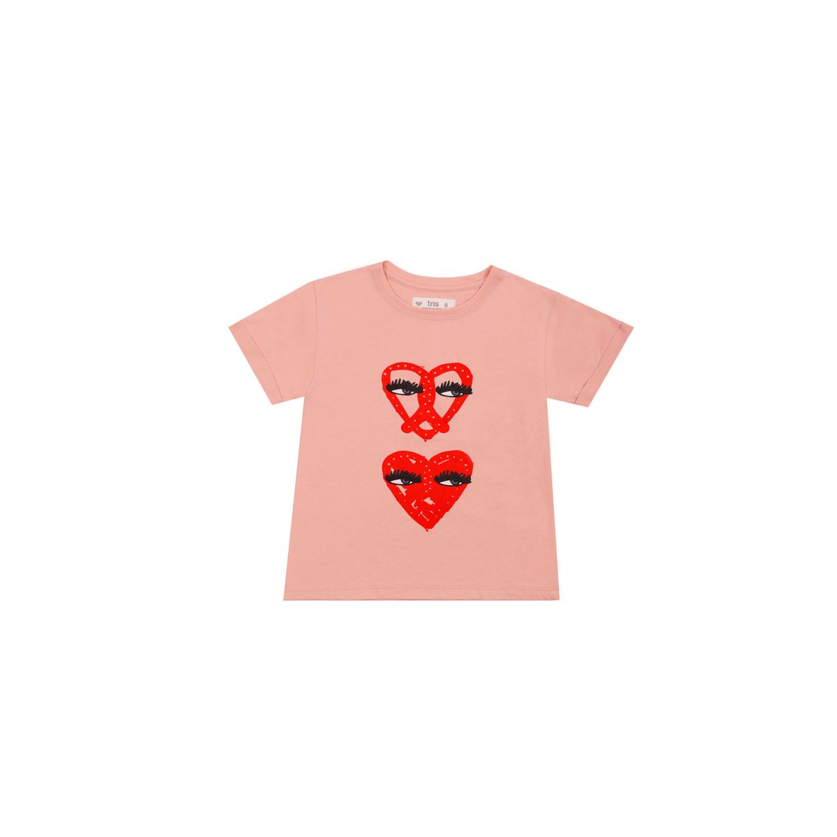 TENNIS - Camiseta rosada con estampado para niña