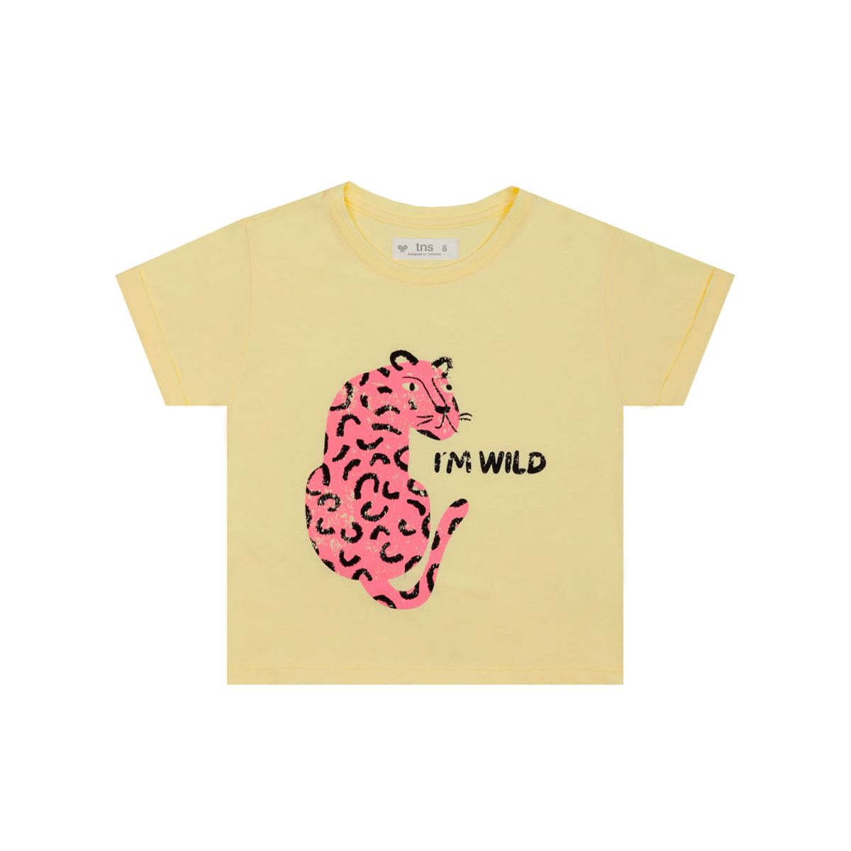 TENNIS - Camiseta básica estampada amarilla para niña