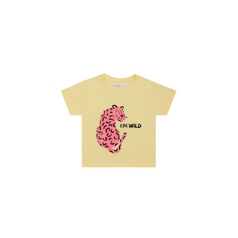 TENNIS - Camiseta básica estampada amarilla para niña