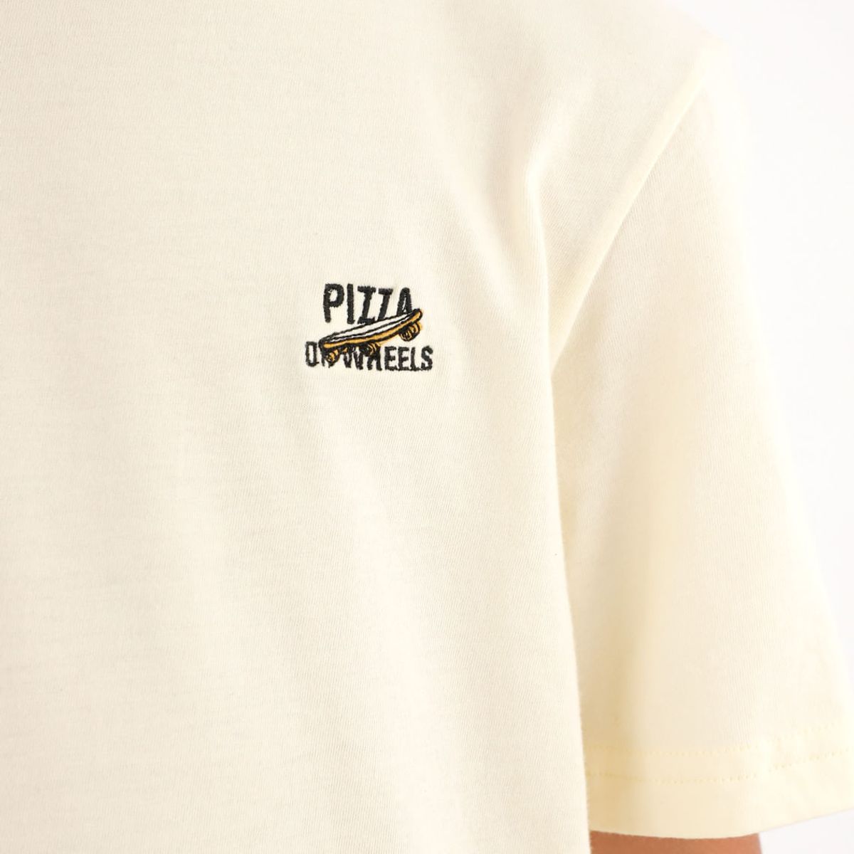TENNIS - Camiseta amarilla básica con estampado de pizza para niño