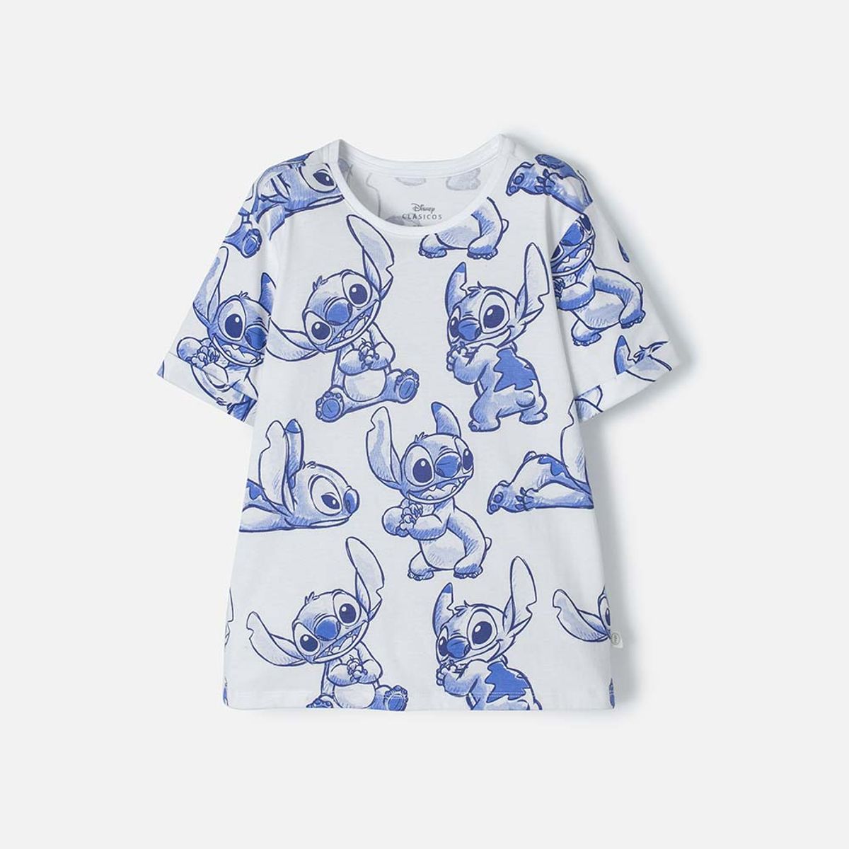 DISNEY - Camiseta de Stitch multicolor manga corta para niña