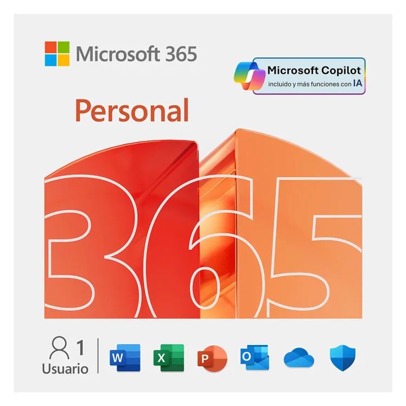 MICROSOFT - Microsoft Office 365 Personal 15 Meses 1 Usuario 5 Dispositivos PIN