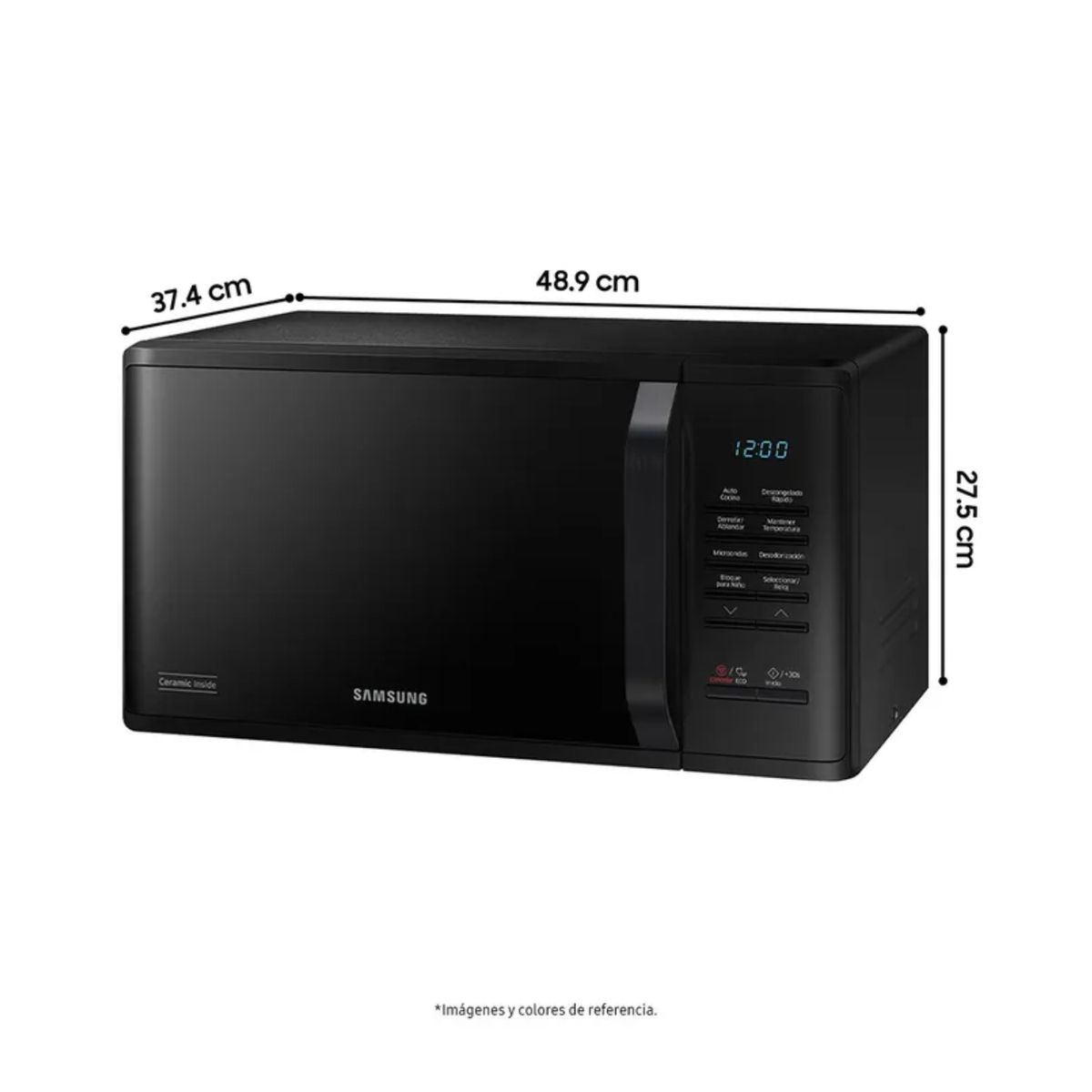 SAMSUNG - Horno Microondas Samsung MS23K 23 Litros Negro